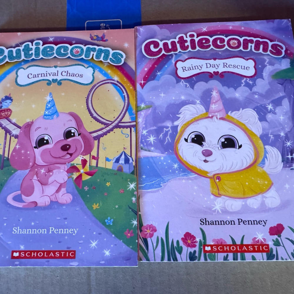 Scholastic Cutiecorns Book Set - Pink and Blue